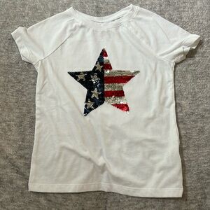 Cat and Jack star patriotic top for girls July 4